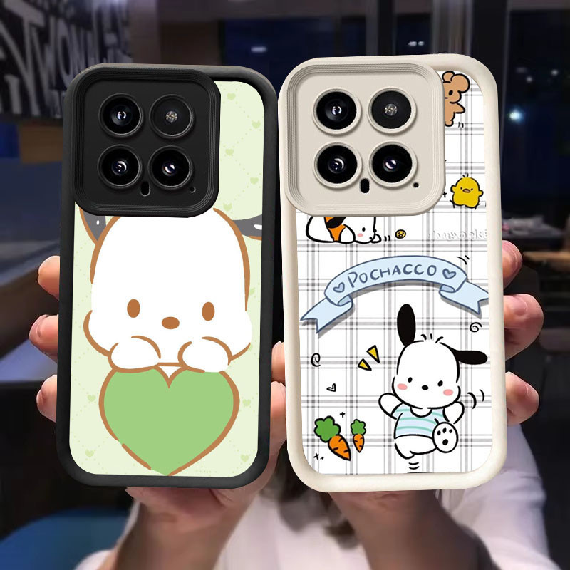O-50 Pochacco Case สําหรับ Xiaomi 13T 14 14T Pro สีดําและสีขาว