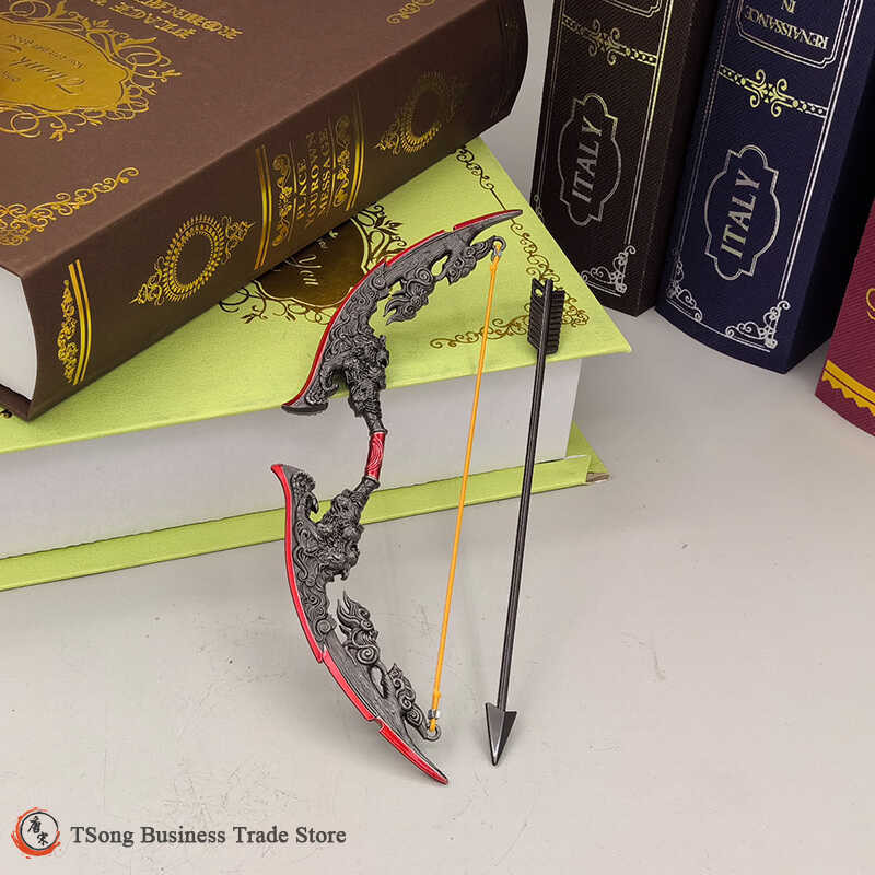 17Cm Naraka: Blade Dot Game อุปกรณ์ต่อพ่วงโลหะจำลองอาวุธขนาดเลร