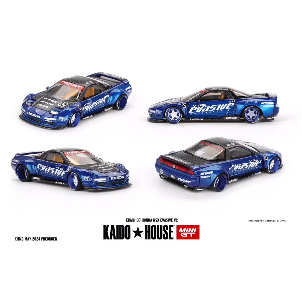 Kaido House & MINIGT 1:64 Honda NSX HKMG 137 โมเดลรถอัลลอย