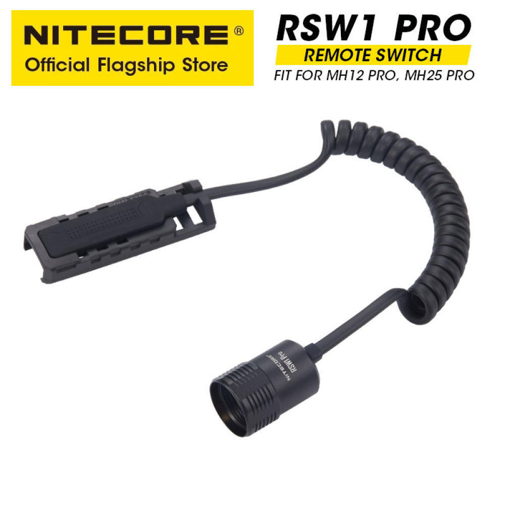 NITECORE RSW1 Pro ไฟฉายสวิตช์ระยะไกล Picatnny Rail อะแดปเตอร์รวมสําหรับ MH12 PRO MH25 PRO
