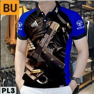 เสื้อโปโลชาย เสื้อโปโลเข้ารูป เนื้อคอตตอนนิ่มโปร่ง - กรุณา327