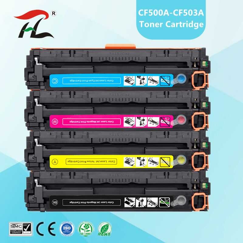 CF500A a ตลับหมึกที่รองรับ CF500 500A CF501A CF502A CF503A 202A สำหรับ HP