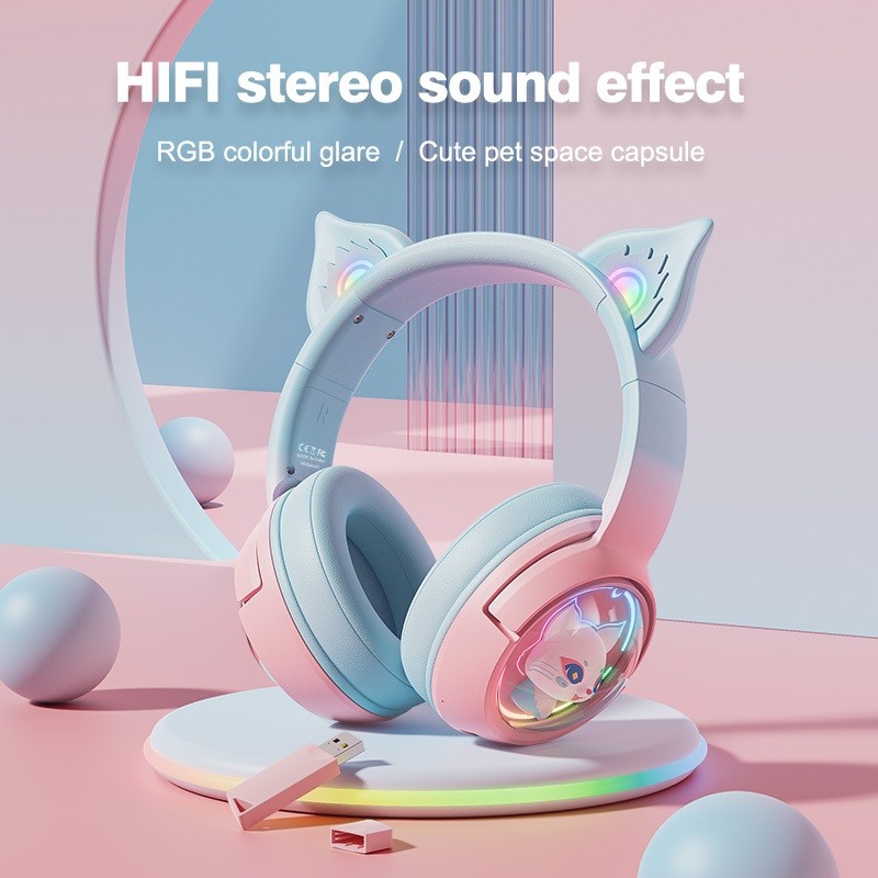 ONIKUMA B5 Wireless Three Mode E-Sports Gaming Headset หูฟังเกมมิ่งแบบไร้สาย รองรับ บลูทู ธ 5.3 / 2