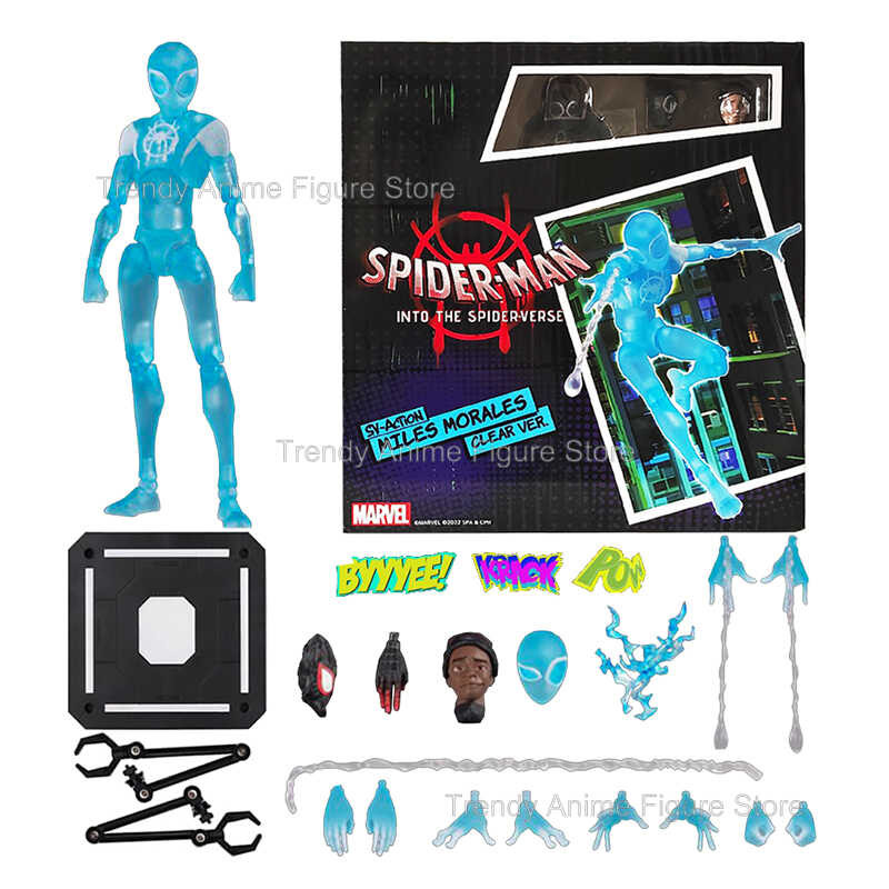 ◆ Sv การกระทำในแมงมุมการต่อสู้ Miles Morales Action Figure PVC Sentine