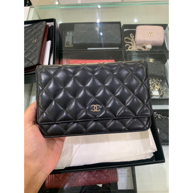 Chanel woc black lamb มือสองสภาพสวย ของแท้ 100%