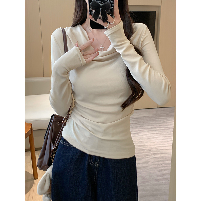 80371 Slimmer Look เสื้อยืดแขนยาวผู้หญิงลําลองทุกการแข่งขัน