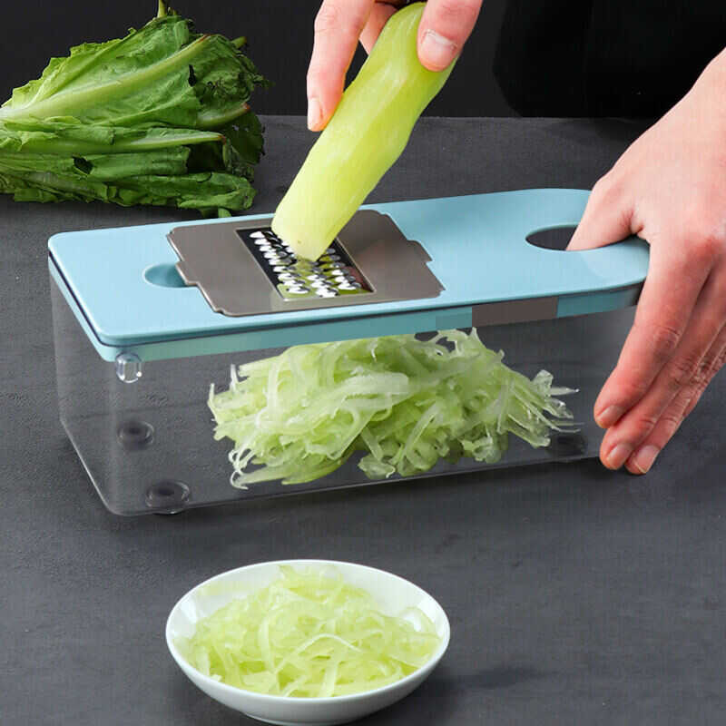 Vegetable Htorage Slicer Cutter 8 In 1 Mandoe Chopper Potato Grater Salad Fruits Maker Garlic Oni