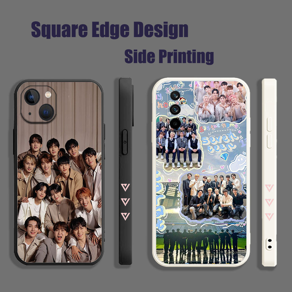 ปลอกสําหรับRealme C11 C12 C15 5i 5s C21Y 6i seventeen boy kpop group OHC01 เคสโทรศัพท์สแควร์ขอบ