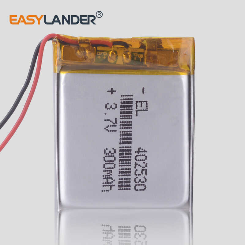 Δ 302530 3.7 โวลต์ 200 มิลลิแอมป์ชั่วโมงแบตเตอรี่ลิเธียม