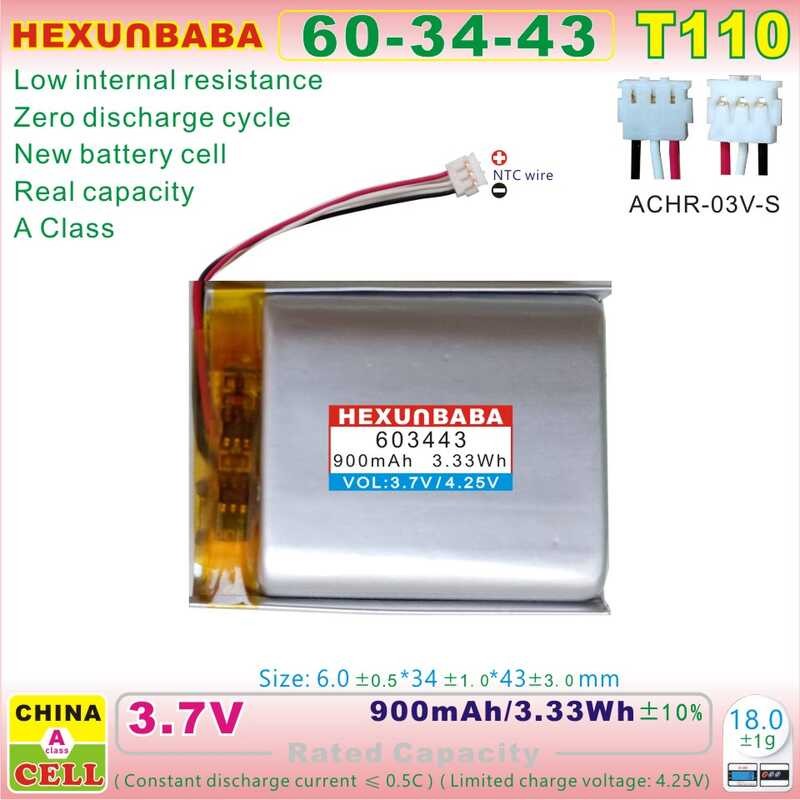 Δ Sp70c 3.7V 900Mah 603443 แบตเตอรี่ลิเธียมไอออนสำหรับ Sony E1000 E1