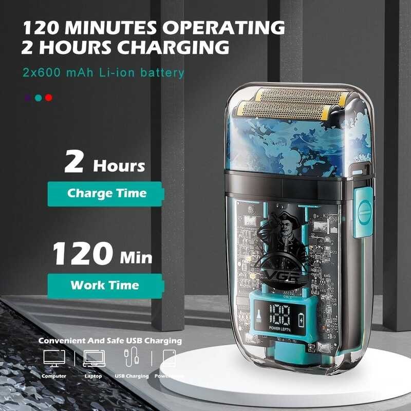 VGR เครื่องเล็มขนเครื่องโกนหนวดไฟฟ้า