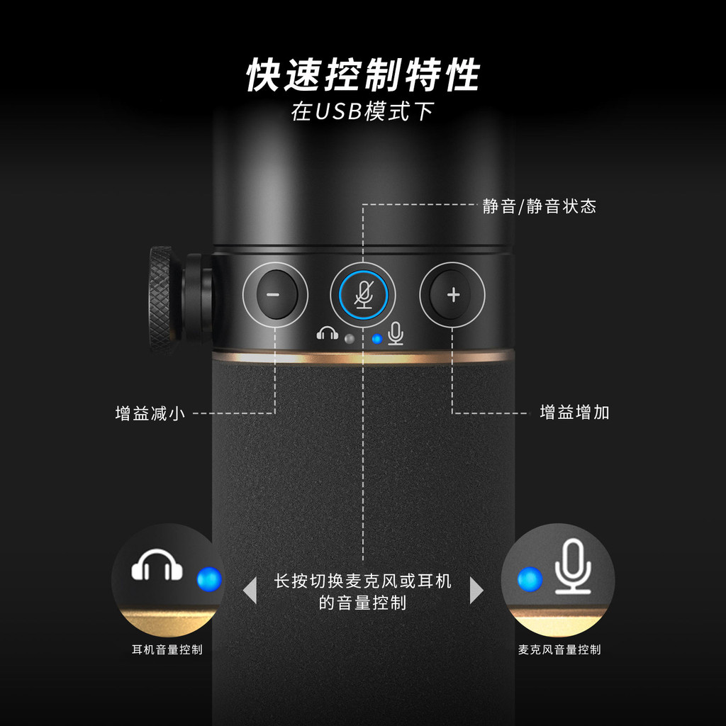 TONOR TD510 การบันทึก Podcast Music Studio อุปกรณ์เกม Broadcasting USB XLR ไมโครโฟนแบบไดนามิก