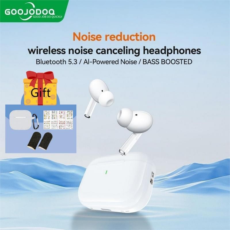 หูฟัง Bluetooth 5.3 พร้อมไมโครโฟนในตัว ลดเสียงรบกวน (รุ่น J206) บลูทูธ