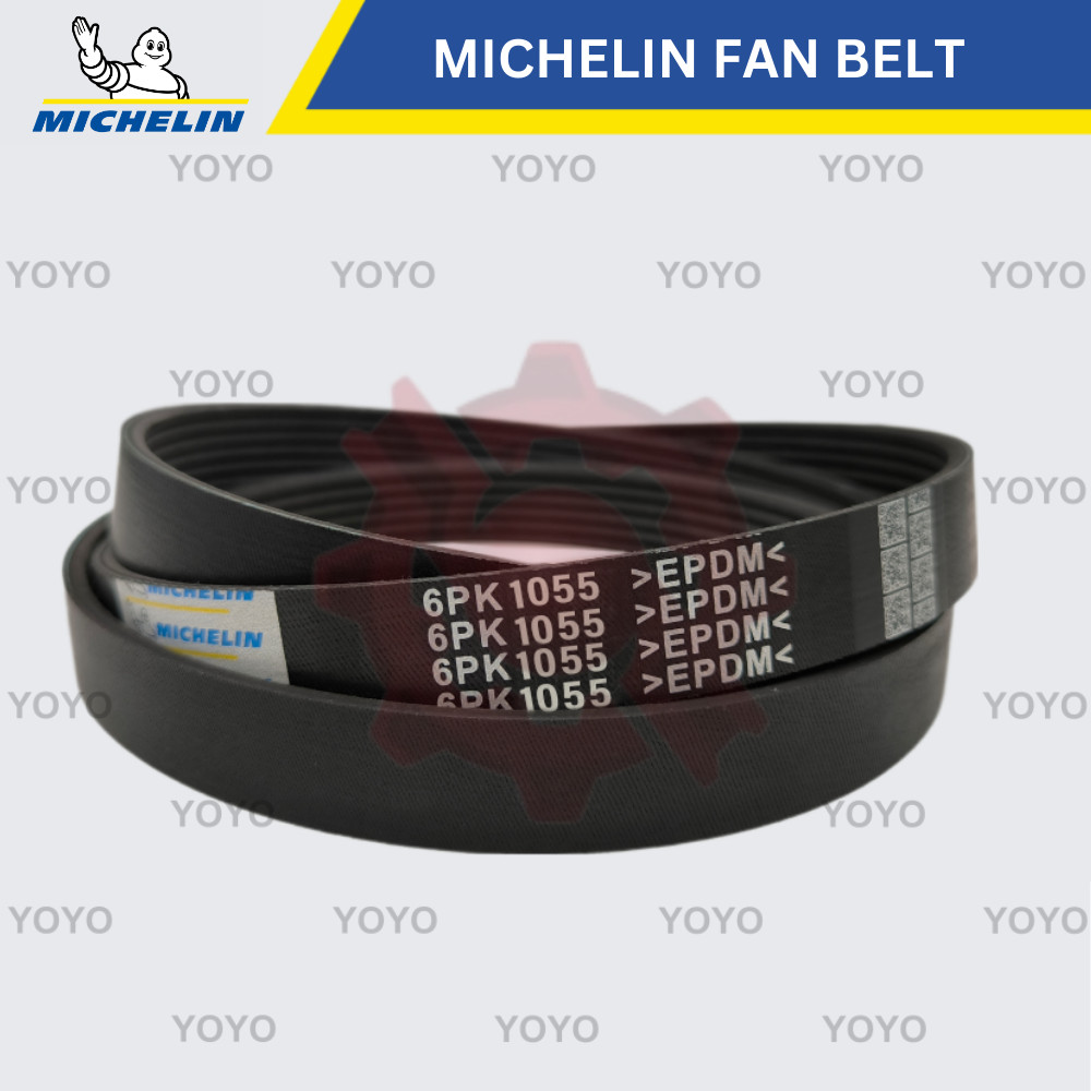 Peugeot 207, Audi A3, TT 2.0, Volkswagen Golf, Passat, Citroen C2 MICHELIN สายพานพัดลม (6PK1055)