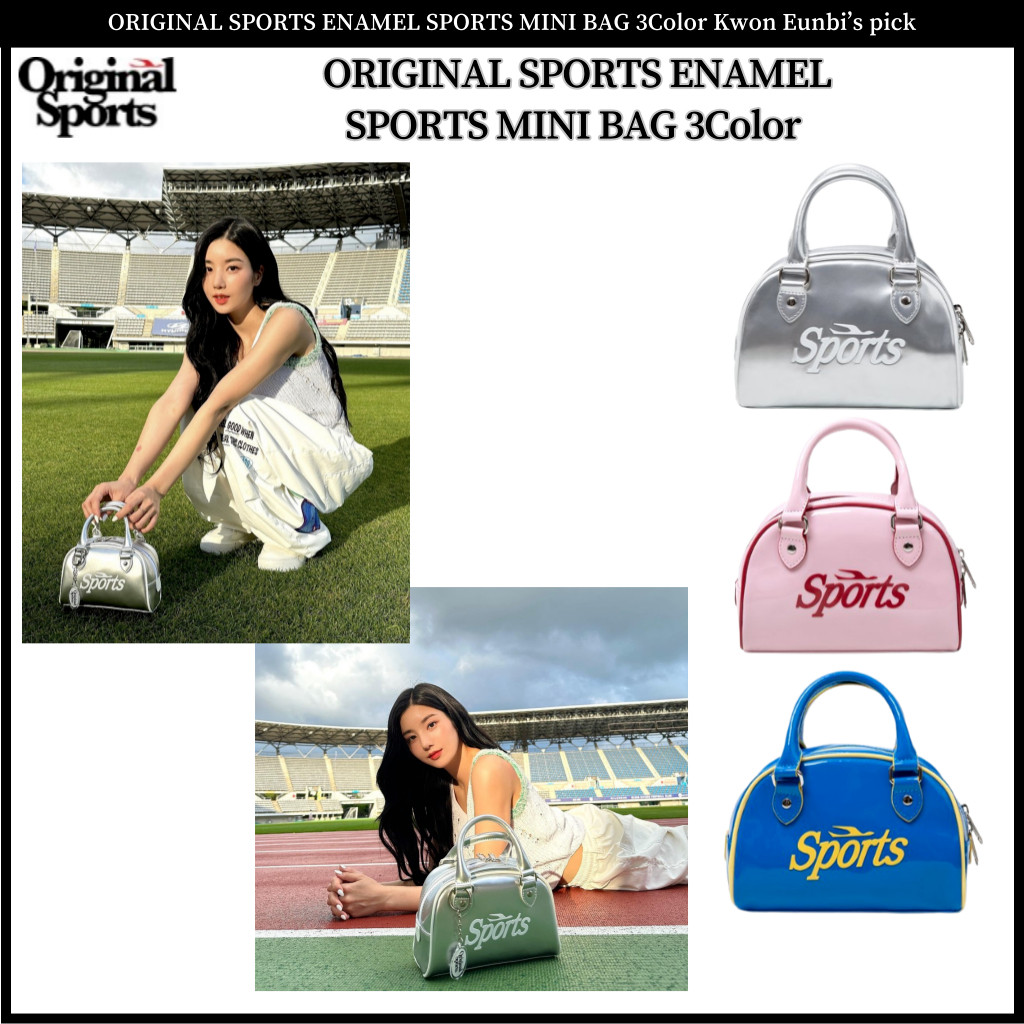 ♞,♘Original SPORTS ENAMEL SPORTS MINI BAG ปิ๊ก Kwon Eunbi's 3 สี FVB