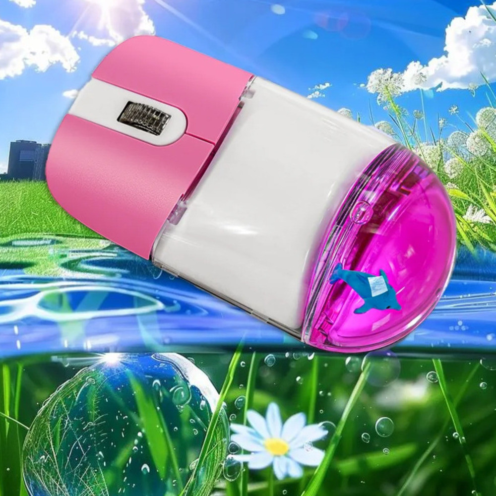 Frutiger Aero Aqua Liquid Mouse น่ารักลอย Aquarium สัตว์ รูปที่ 8