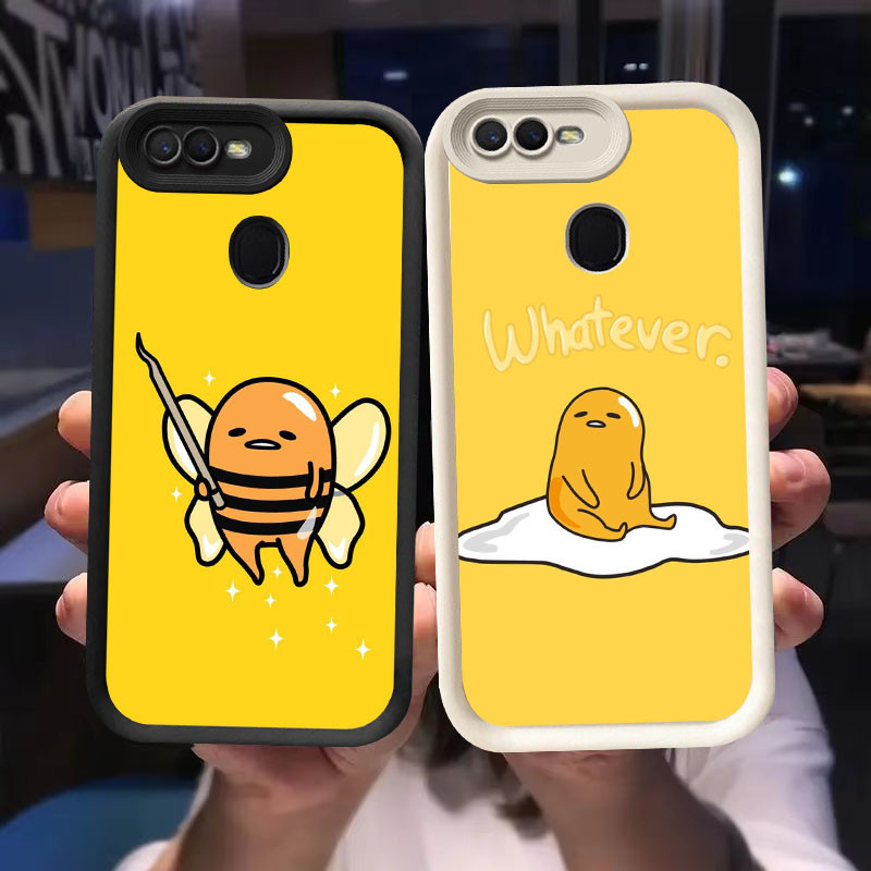 O-64 ปลอกไข่ขี้เกียจสําหรับ OPPO A5S A12s A7 A12 F7 F9 2018 Pro สีดําและสีขาว