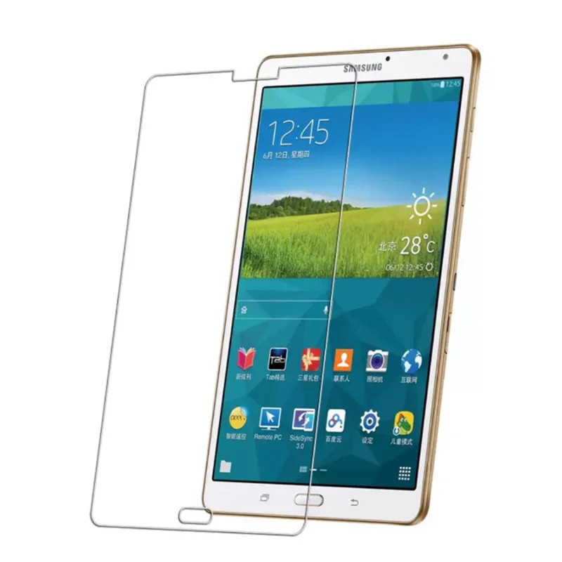 ในสต็อก 9H กระจกนิรภัยป้องกันหน้าจอสําหรับ Samsung Galaxy Tab S 8.4 SM-T700 T705/S 10.5 นิ้ว T800 T8