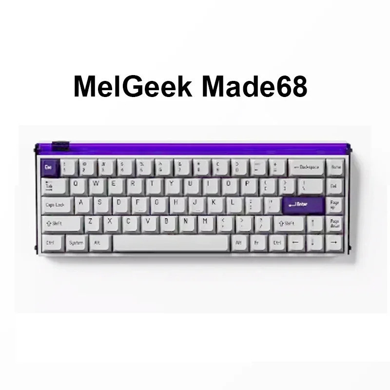 Melgeek Made68 Mechanical Keyboard Wired Hot Plugging RGB RT Magnetic Axis Gaming E-sports Keyboard