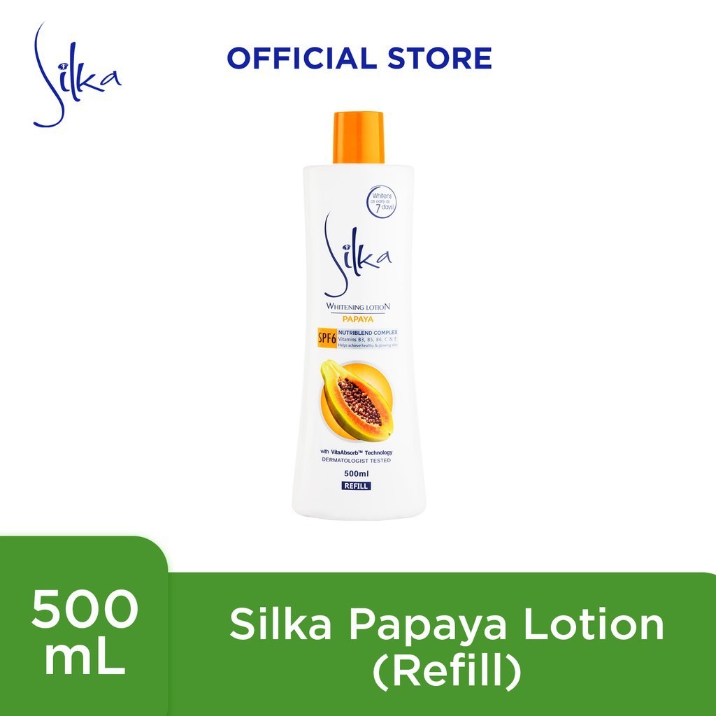 ในสต็อก SIlka Papaya Lotion 500ml