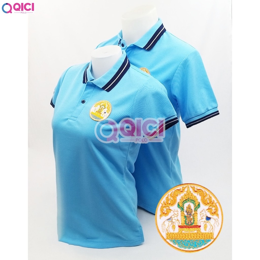 Qici เสื้อโปโล กรมปศุสัตว์ ผ้าเกรดแบรนด์เนม นุ่มลื่นใส่สบาย