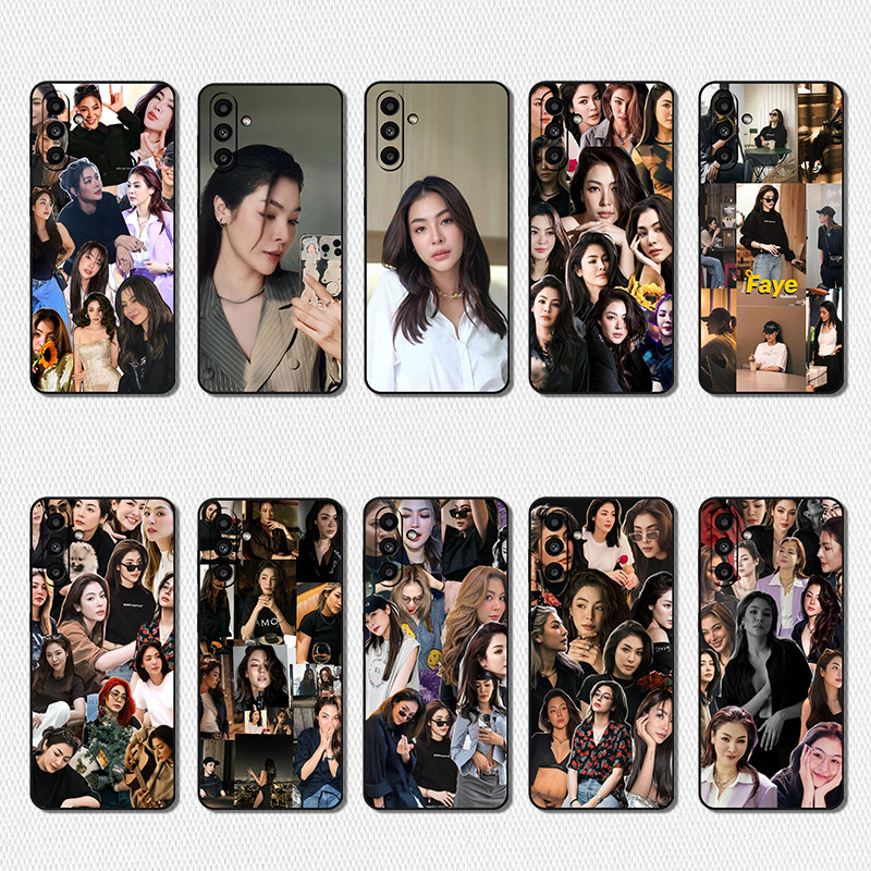 เคสโทรศัพท์สีดําแฟชั่นสําหรับ Samsung S23 FE S23 Plus Ultra HR28 Peraya Malisorn Cover