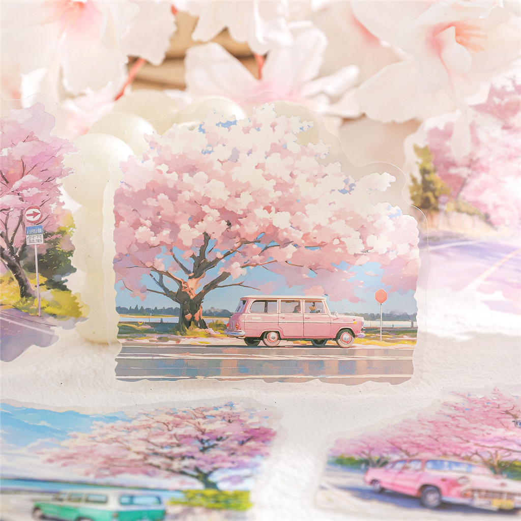 15 ชิ้น/ล็อต Kawaii สติกเกอร์สมุดภาพ Journey of Discovery DIY Journaling Scrapbooking อุปกรณ์ตกแต่งเครื่องเขียนสติกเกอร์