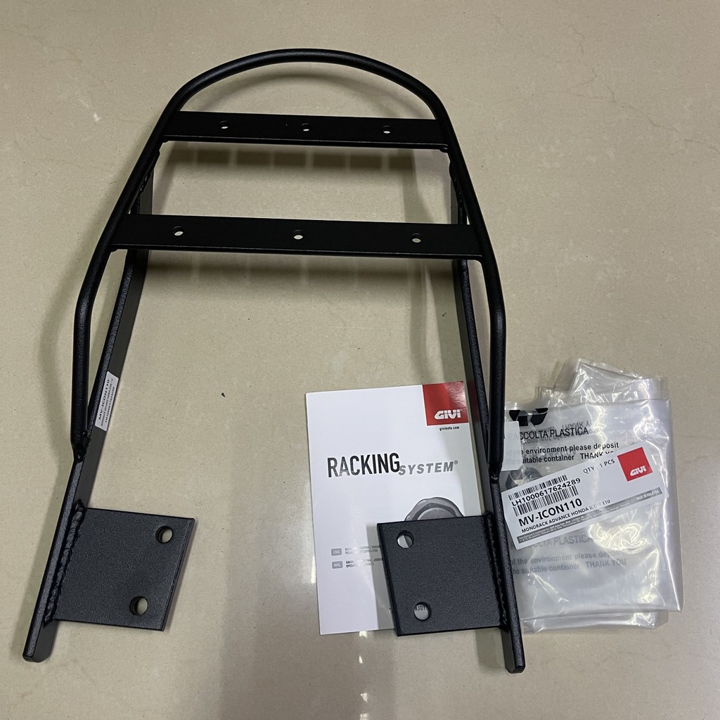 HONDA ICON110 ICON 110 ICON-110 ICON MONORCK GIVI GV MV ADVANCE MONTRACK MOTORCYCLE CARRIER BESI KOT