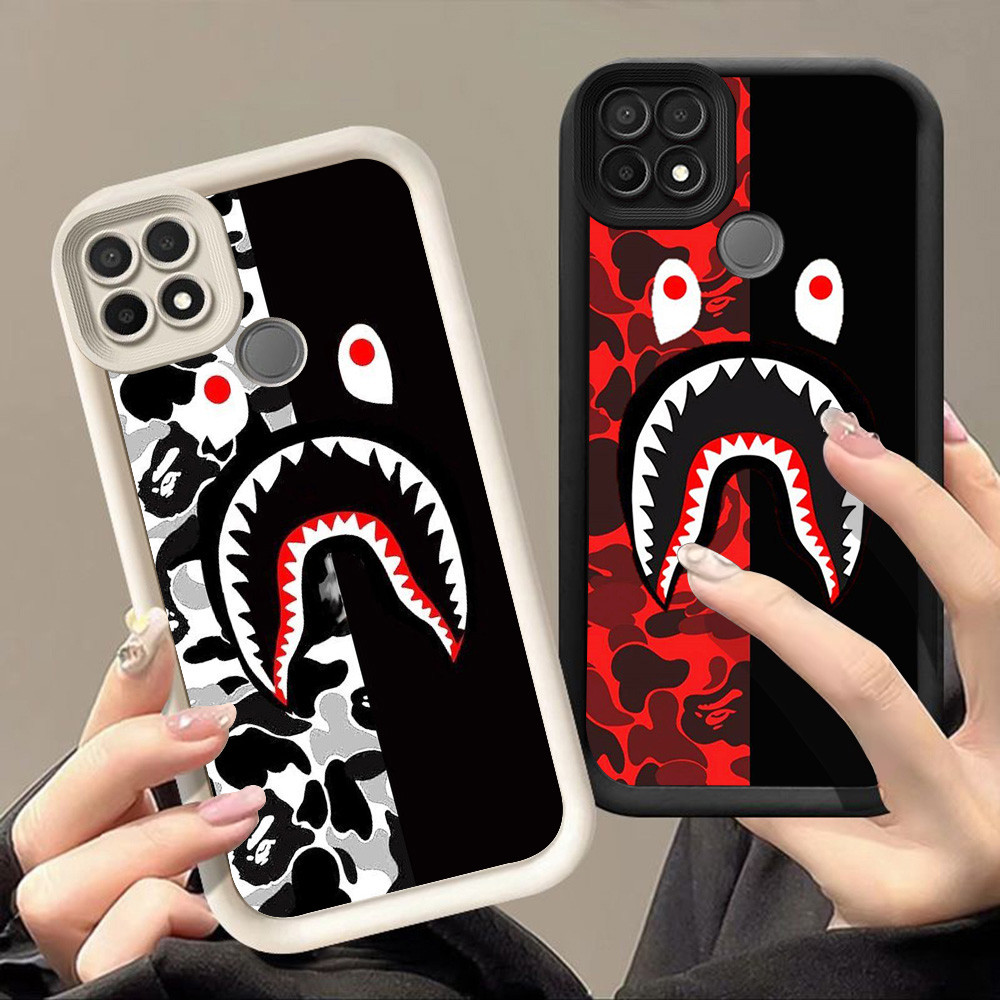 ปลอกสําหรับ OPPO Realme Narzo C25S C25 C12 A15s C15 C21 A15 A35 C25Y 20 30A C21Y Q-49 bape shark