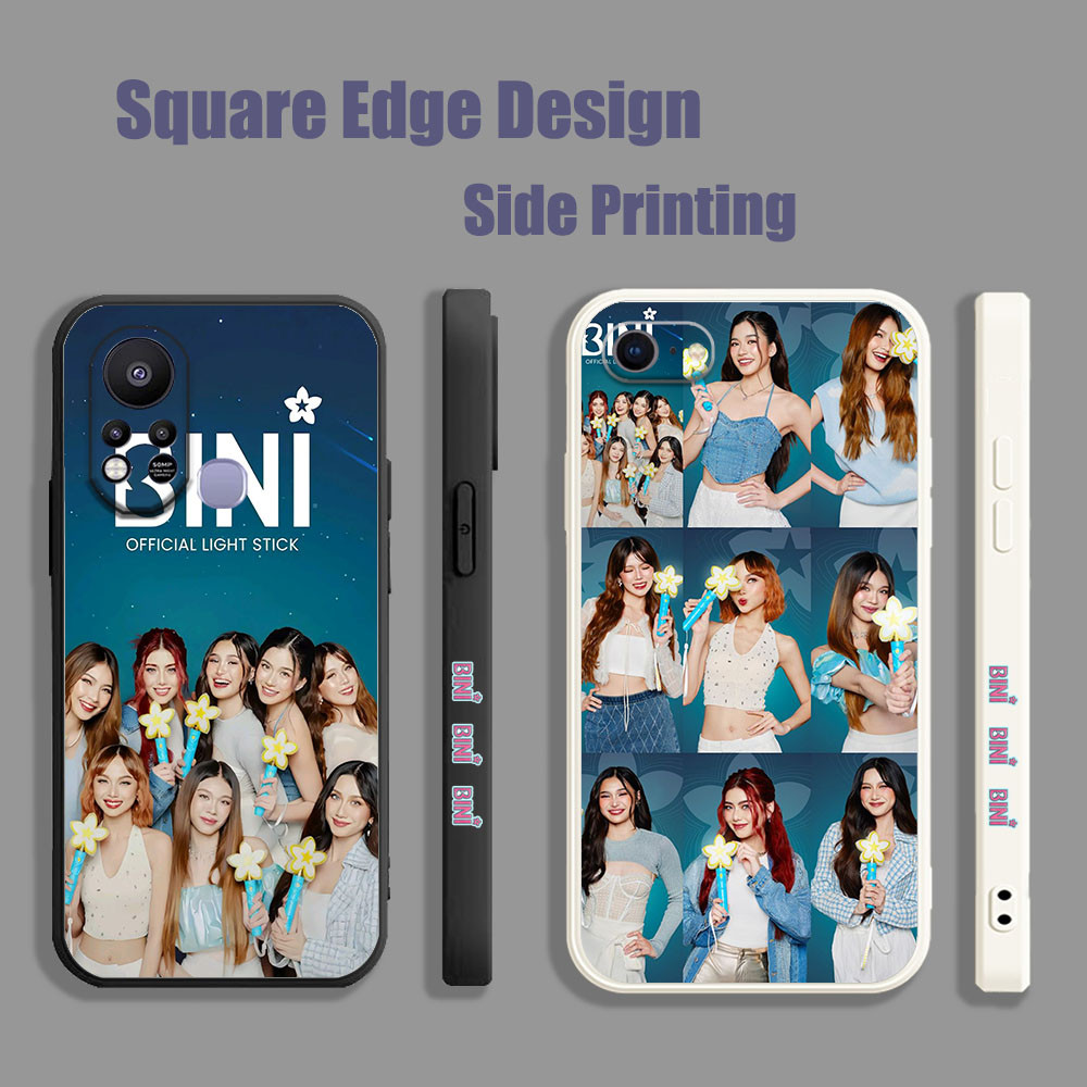 ปลอกสําหรับRealme 8 5G 7i 6i 9i 4G C30 C30sBINI Groupบันทึกป๊อปเพลงTPS05เคสโทรศัพท์สแควร์ขอบ