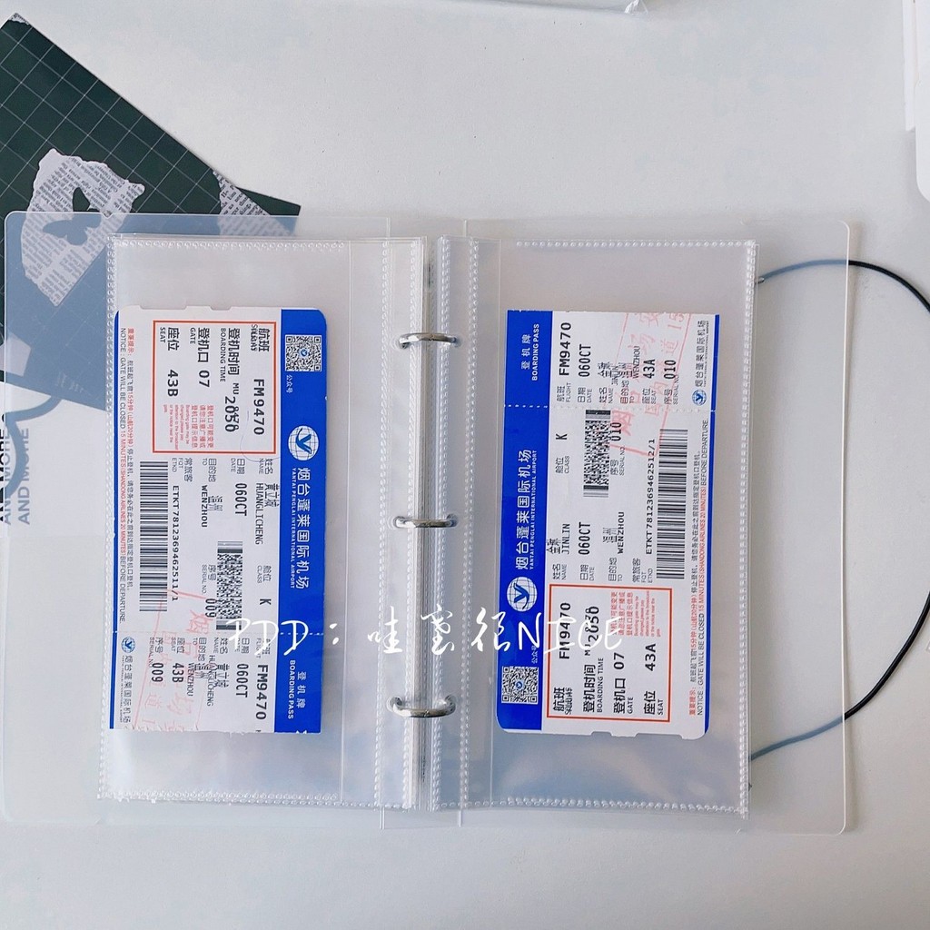 Air Ticket Ticket Concert Ticket Storage Book ใบหลวม 3 นิ้ว 5 นิ้วอัลบั้ม Lite Ticket Movie Album