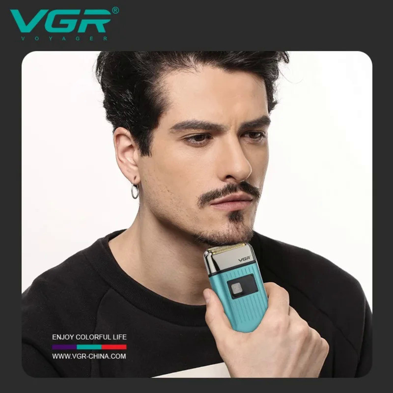 VGR Shaver Electric Beard Trimmer Waterproof Razor Professional Shaving Machine Bald Head Trimmer R