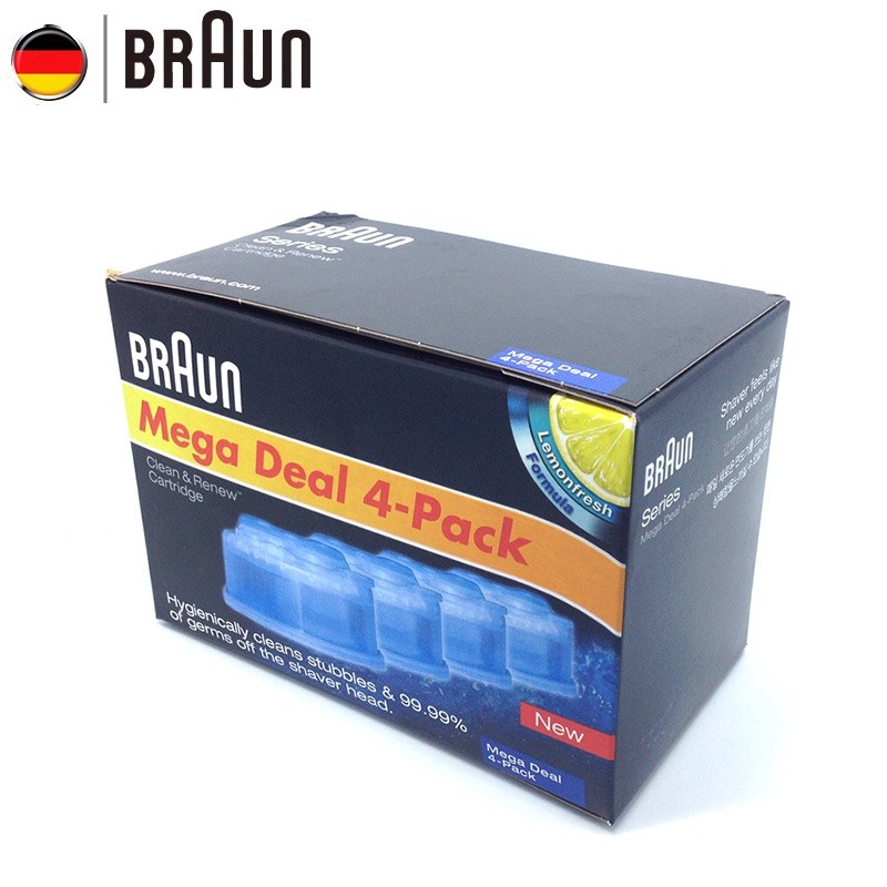 Braun Clean & Renew Cartridge for Bruan Electric Shaver with Automatic Cleaning Center Cleans S