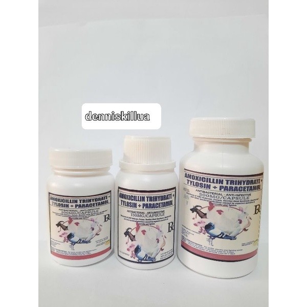 ในสต็อก TYLOSIN AMOX,KALAPATI,MANOK,ASO,BABOY,.Pusa,.500mg/150mg 100 แคปซูล