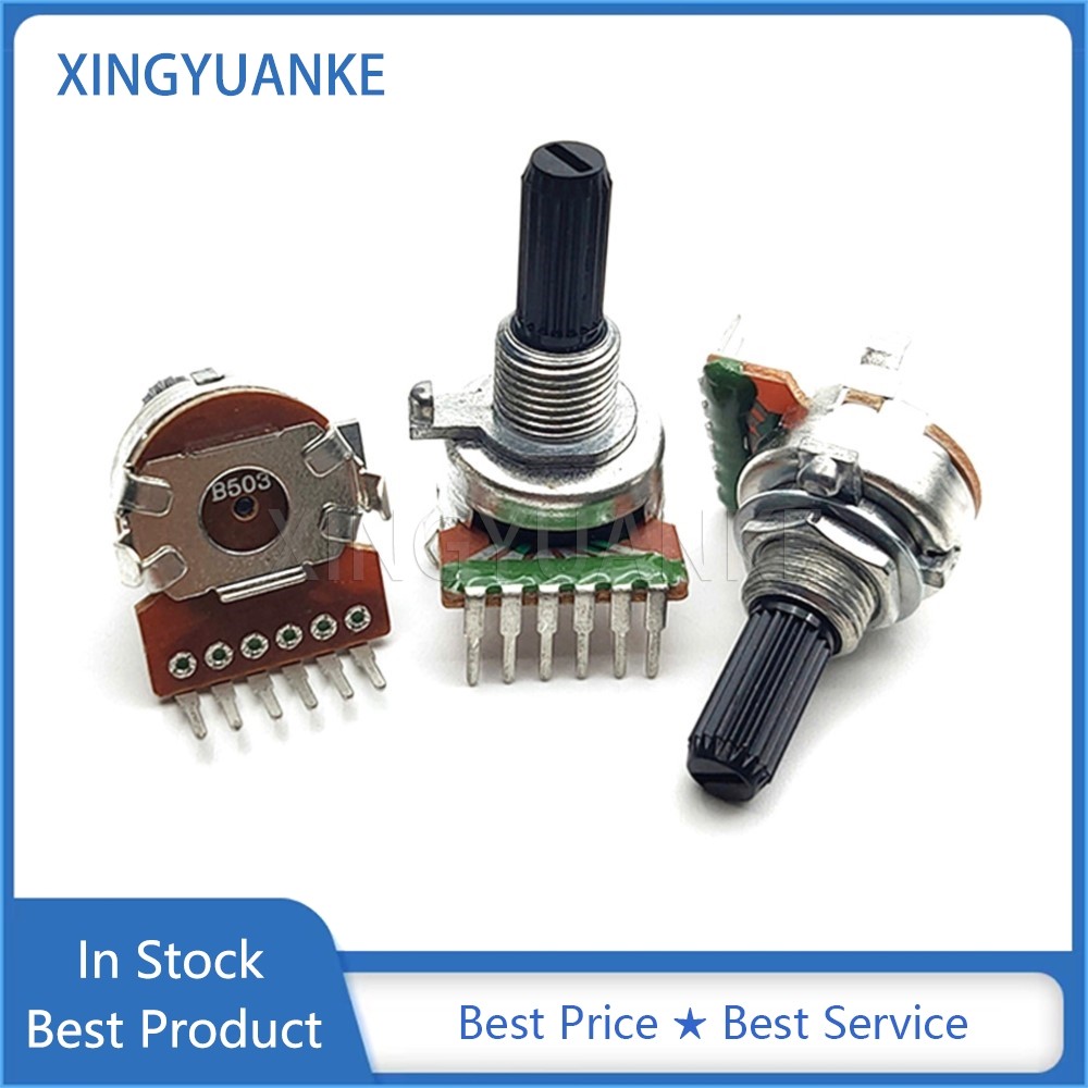 2 ชิ้น/ล็อต 161 ประเภท Duplex แนวตั้ง B10K B50K B100K A50K ระดับเสียง Potentiometer B103 B503 B104 A