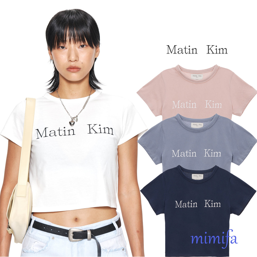 ♞,♘,♙Matin KIM MATIN เสื้อครอป โลโก้ VD