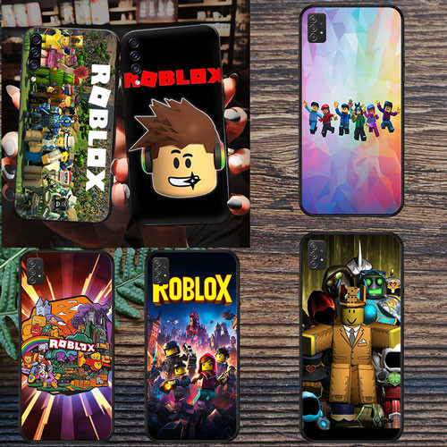 นุ่มสีดํา Samsung Galaxy S7 S7 Edge S8 S8 Plus S9 S9 Plus S10 S10E S25 S25 Ultra S25 pro roblox เคสโ