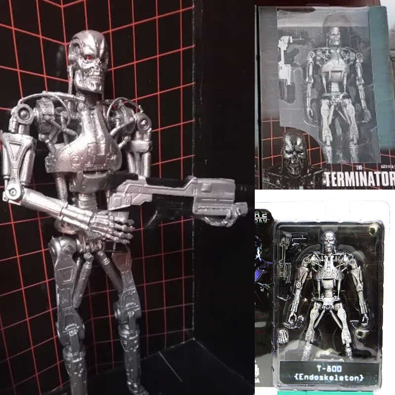 ◆ NECA Terminator T-800 Action Figure อะนิเมะ Endoskeleton รุ่นของเล่นสะส