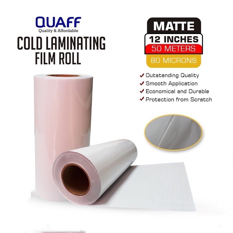 ในสต็อก QUAFF COLD LAMINATING FILM /PHOTO TOP ROLL 50M ROLL GLOSSY/MATTE