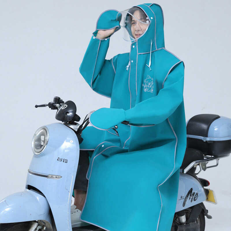 TIDE BEAR เสื้อกันฝนรถยนต์ไฟฟ้าขวดยาวกันฝนชายและหญิงนั