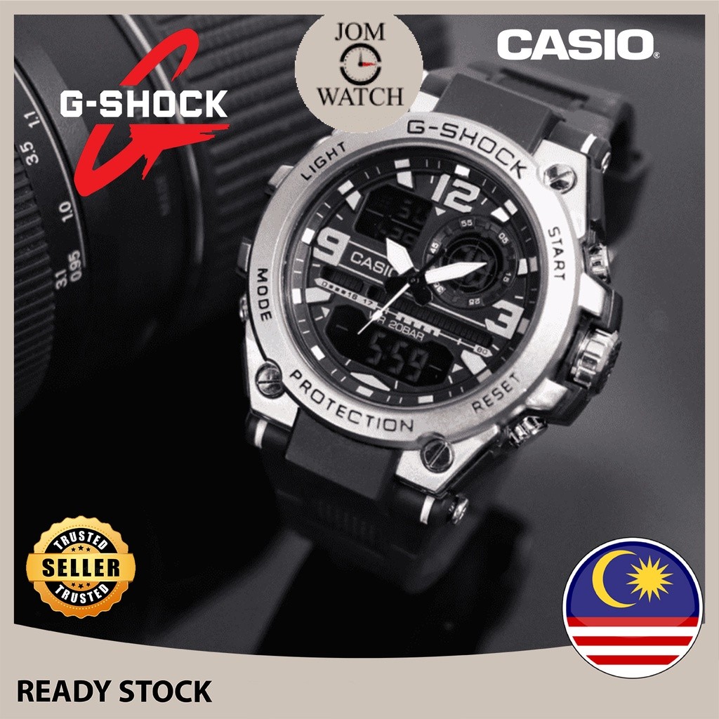 In stock [Malaysia รับประกัน 2 ปี] Casio Gshock GST8600 GST 8600 Sport Digital Men Watch Jam Tangan 