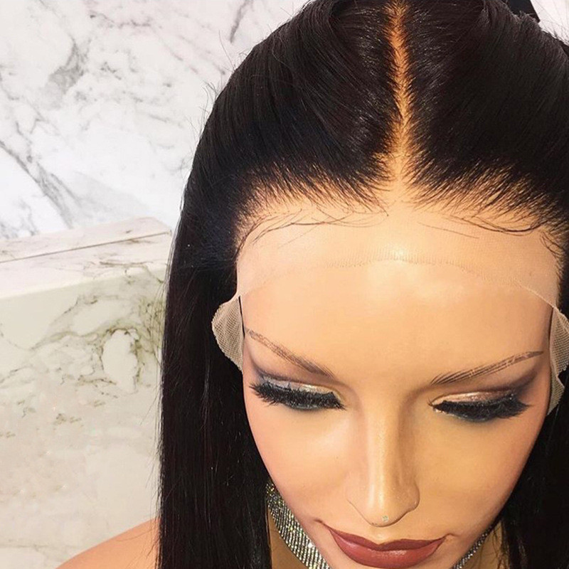 100cm ancient costume wig fashionable black long straight split cos wig high temperature silk fake h