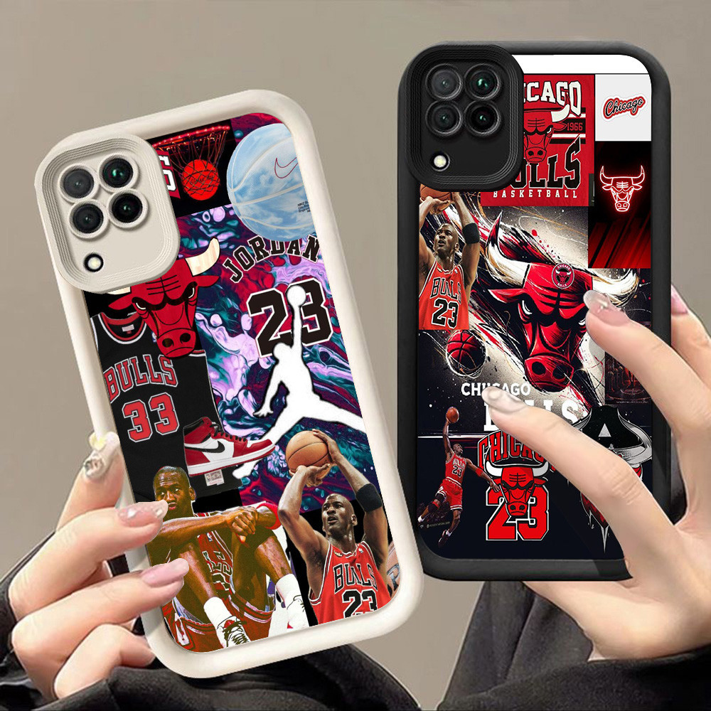 ปลอกสําหรับ Samsung M15 M04 A22 F04 A12 A06 A04E A05 A04 5G A07 A07 Q-97 โลโก้บาสเกตบอล