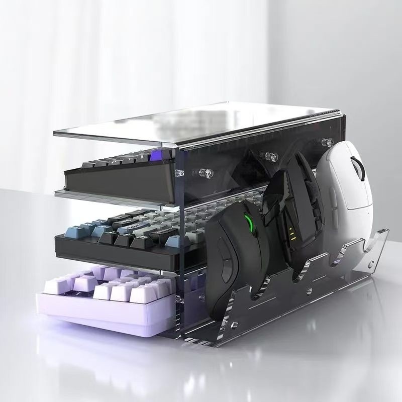 ขาตั้งจอแสดงผลคีย์บอร์ดแบบกลไก | เมาส์คีย์บอร์ดตู้เก็บของยึดหลายชั้น | ตู้โชว์คอลเลกชัน - รูปที่ 3