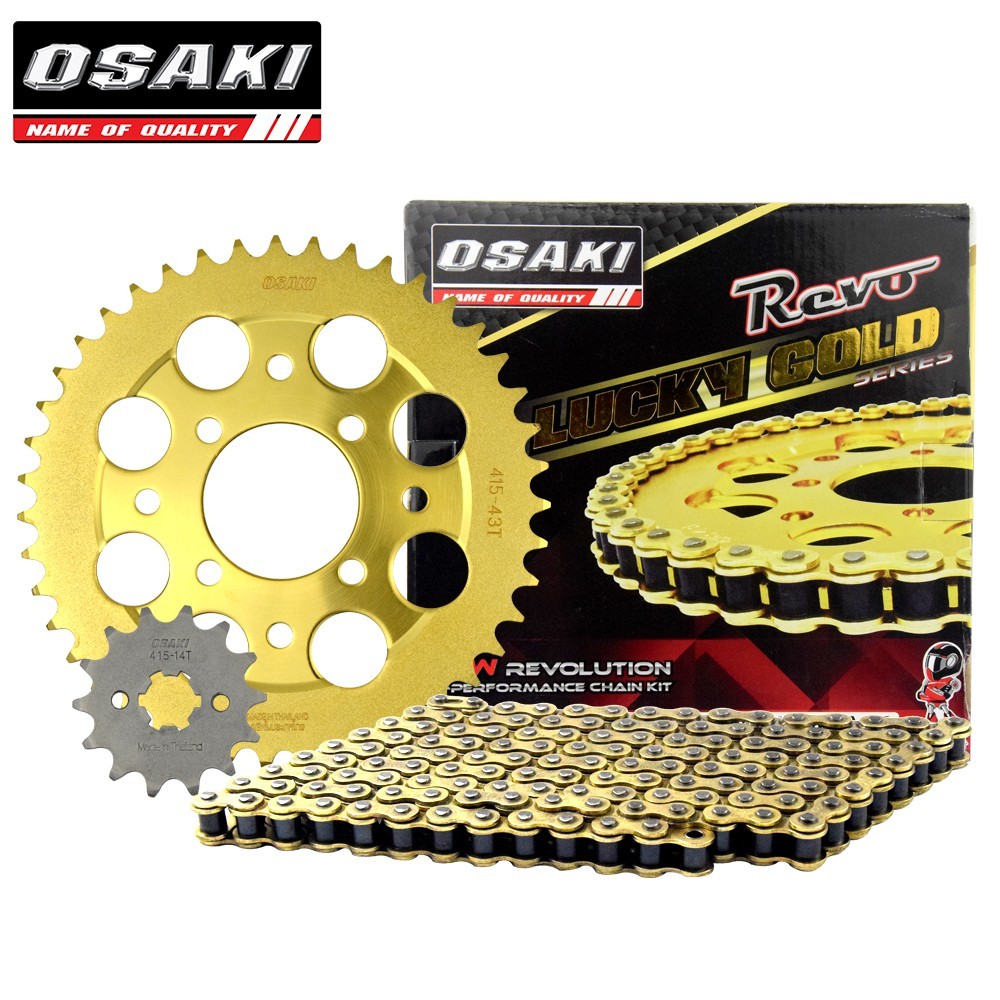 ในสต็อก OSAKI Raider 150 (New Breed, Reborn), Raider 150 Fi Lucky Gold ชุดโซ่และสเตอร์