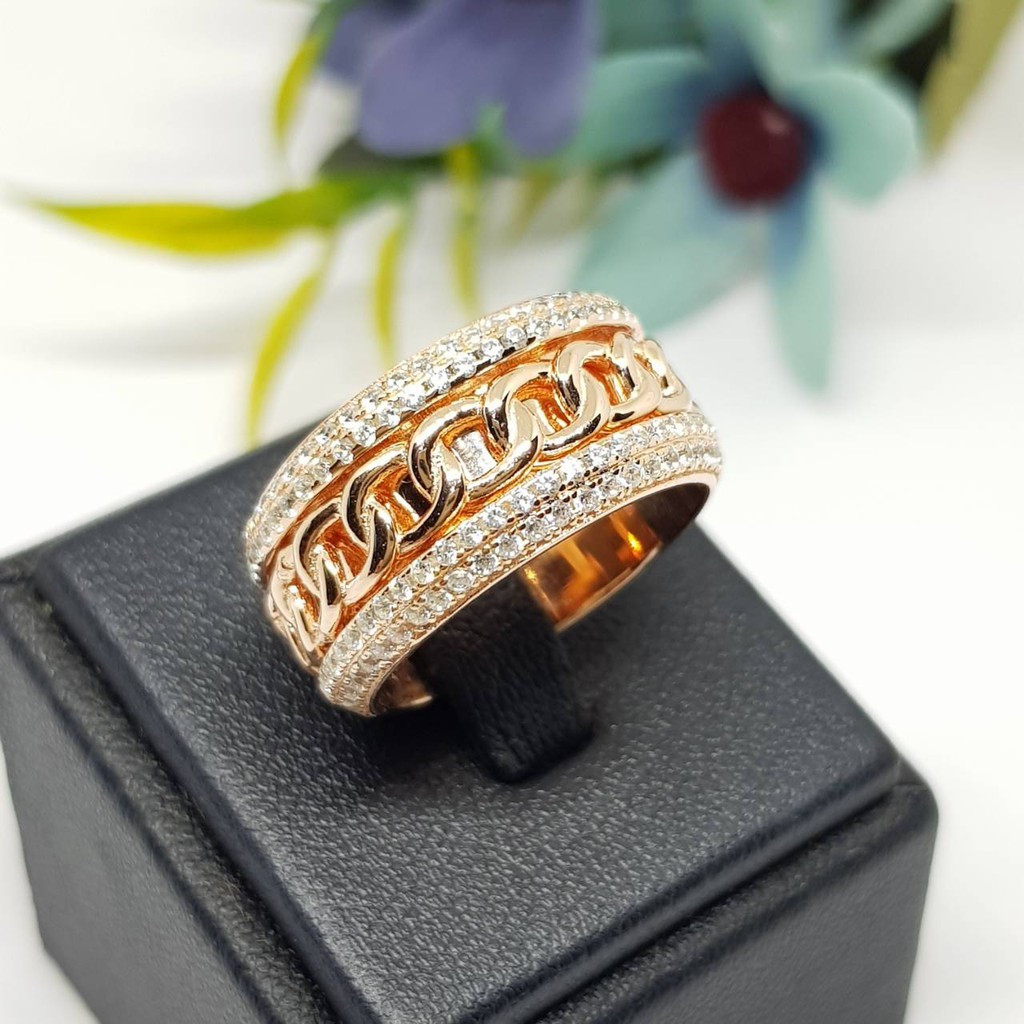 Memorine Jewelry แหวนเงินแท้ 925 ฝังเพชรสวิส (CZ) : ONLR512R