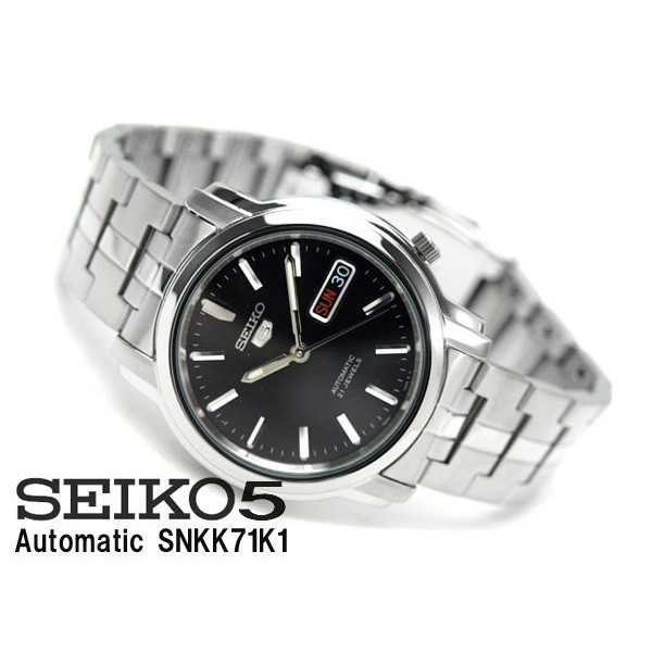 นาฬิกา SEIKO 5 Automatic Men's Watch สายสแตนเลส รุ่น SNKK71K1- มั่นใจ ของแท้100% ประกันสินค้า1 ปีเต