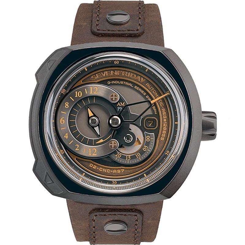 Sevenfriday Swiss 7 Seven Friday นาฬิกาข้อมืออัตโนมัติ สําหรับผู้ชาย Q2 03