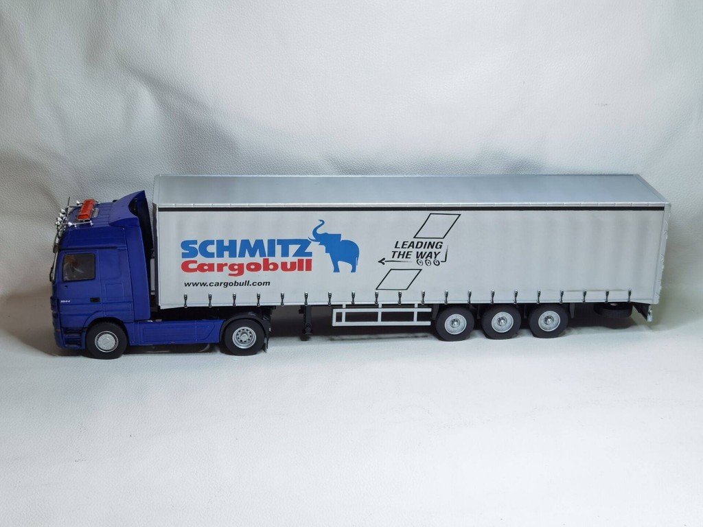 Ixo 1: 43 BENZ ACTROS Mercedes-BENZ Transporter Trailer Container Container Model