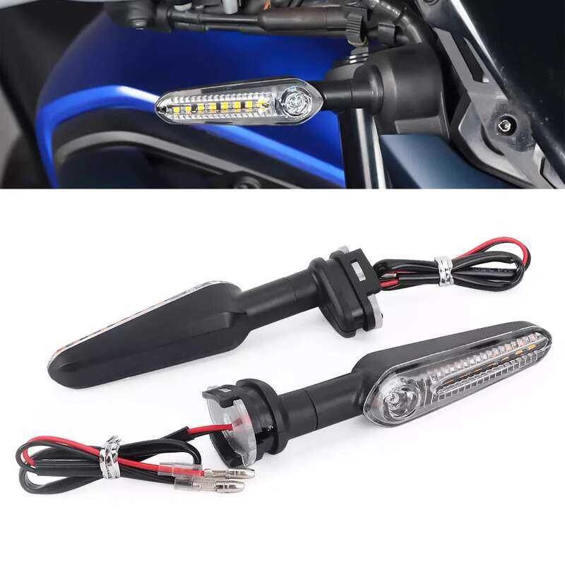 J ภาพใหญ่: Yamaha YZF R3 R25 R15 V2 V3 V4 ไฟเลี้ยวด้านหน้าและด้านหลังรถจักรนยนต์ไฟเลี้ยว LED